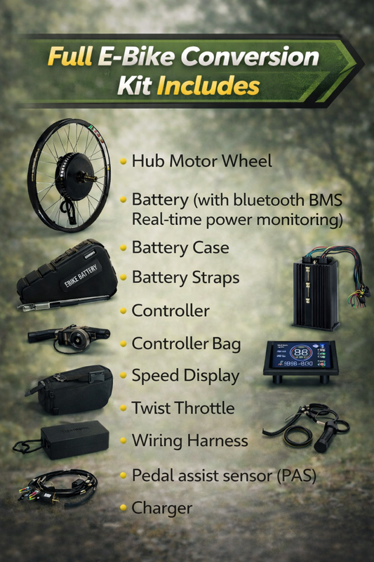 5000W Complete E-Bike Conversion Kit